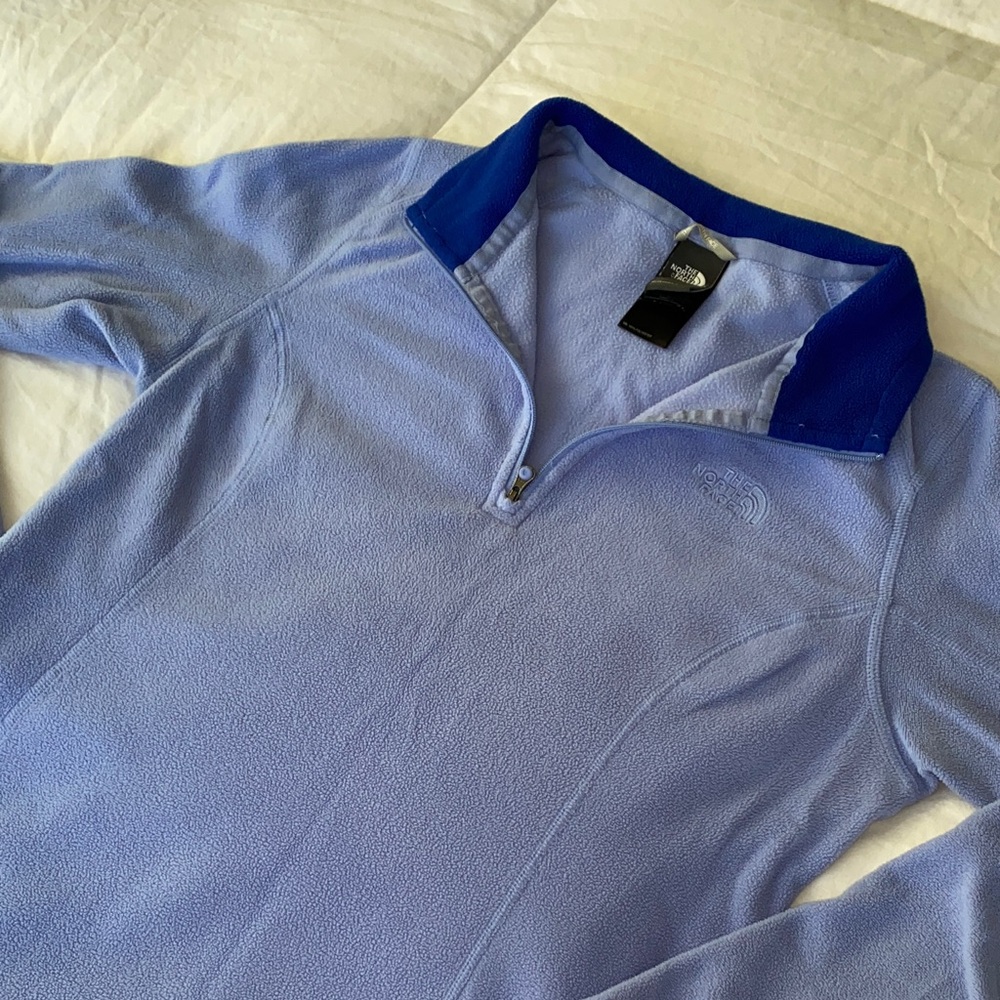 The North Face Light Purple Fleece 1/4 Zip, SM